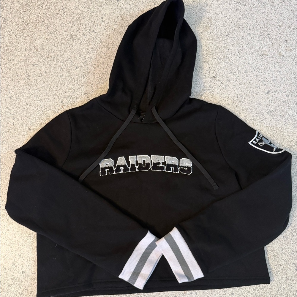 Raiders Crop Hoodie